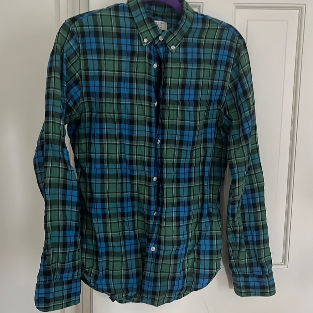 Gorgeous club Monaco linen shirt. Medium, slim fit.